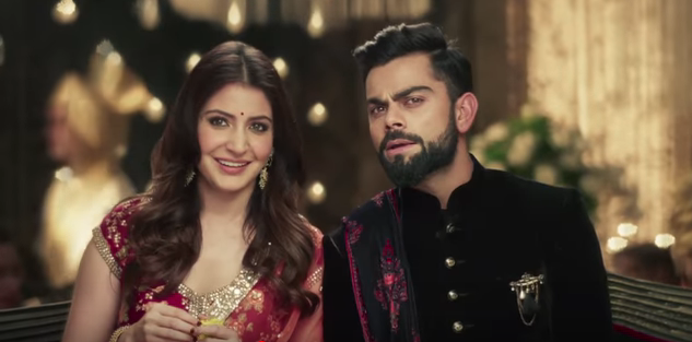 Virat Anushka Manyavar clothing wedding ad mohey 4