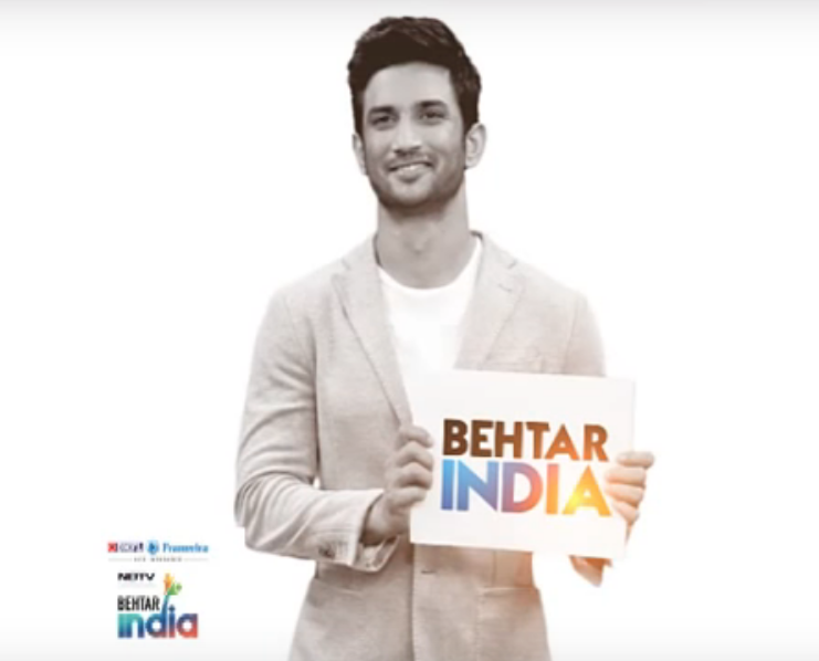 Sushant Singh Rajput Brand Ambassador Brand Endorsement Advertisement TVC Partner Sponsorship Deal Behtar India