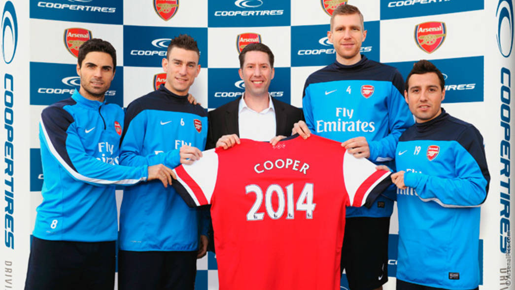 Arsenal FC Football Club Sponsors Partners Sponsorships Partnerships Brand Endorsements Cooper Tire Europe
