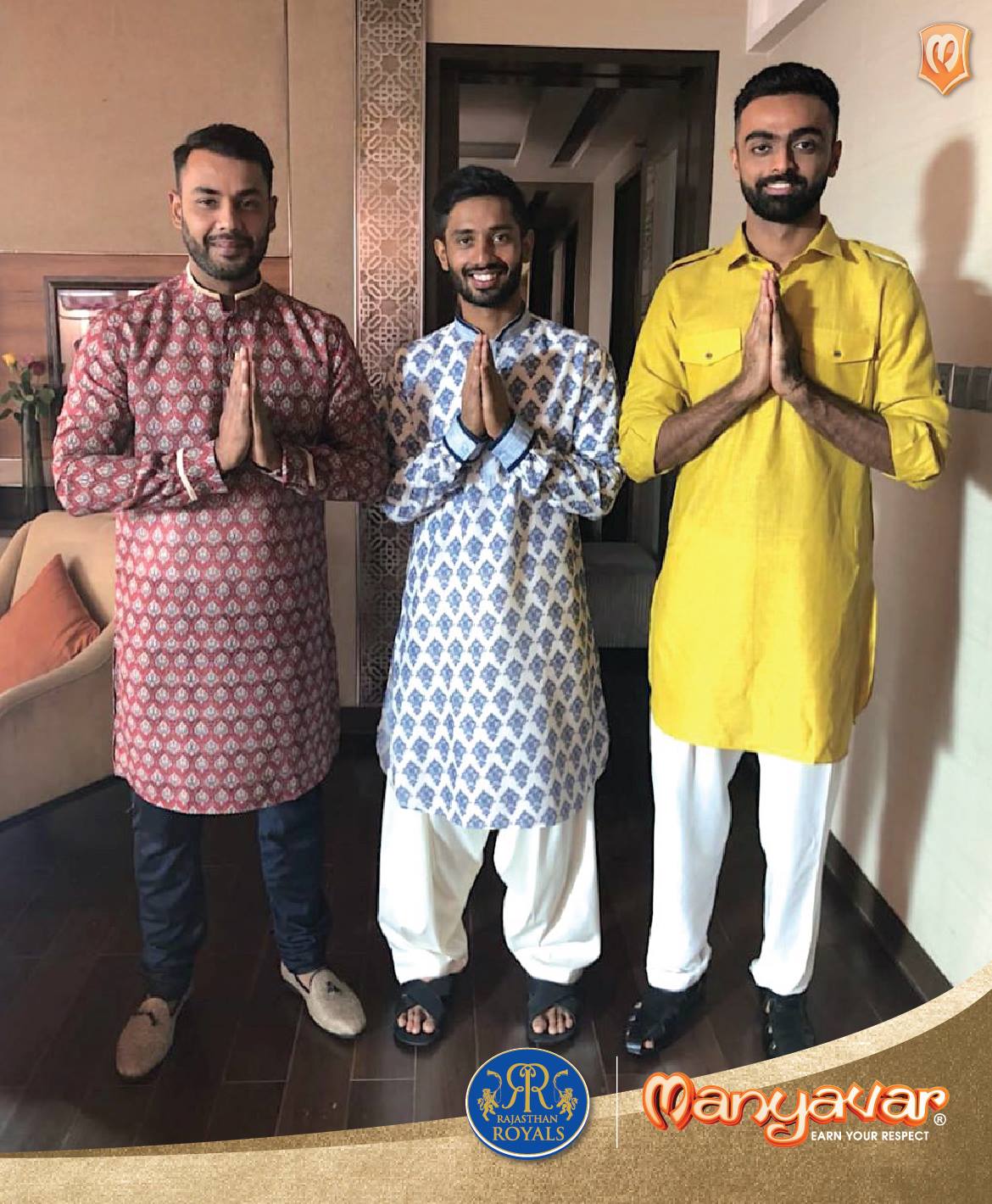 Rajasthan Royals Official Sponsors List Partners Brand Ambassador Logos On Jerseys Manyavar