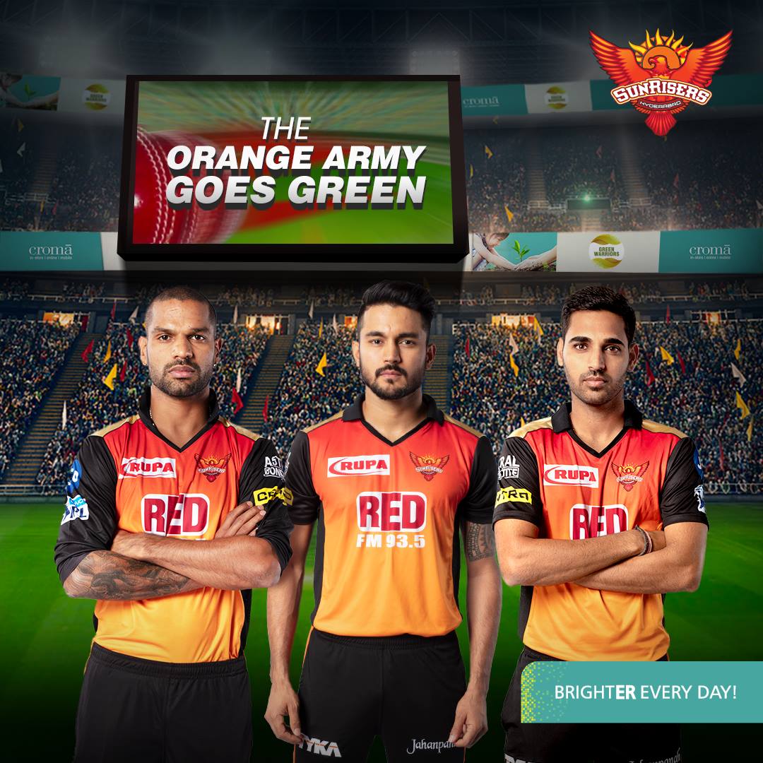 Sunrisers Hyderabad SRH Sponsors Logos Jerseys Brand Endorsements Partners Sponsorship Croma Electronics
