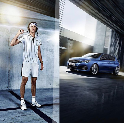Alexander Zverev Brand Endorsements Brand Ambassador Advertisements Associations Sponsors Partners Peugeot