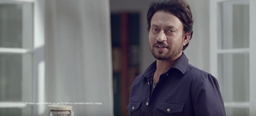 Irrfan Khan Brand Endorsements Brand Ambassadors TVCs advertisements promotion KEI Wires
