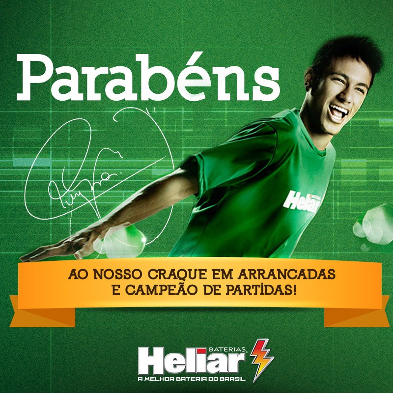 Neymar Jr. Brand Endorsement Deals Promotions Ambassador TVC Advertising Sponsorship Partnership Baterias Heliar