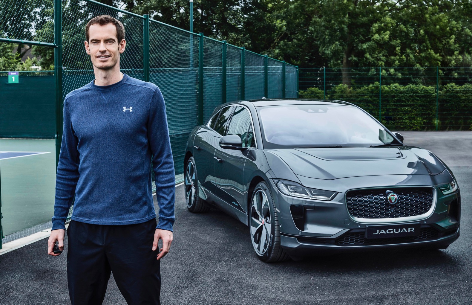 Luxury cars endorsed advertised promoted driven by tennis male female players sports sponsors list Andy Murray Jaguar