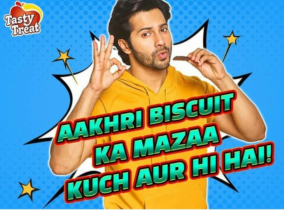 Varun Dhawan Brand Endorsements Ambassador Advertising Marketing Campaign TVC Advertisement Tasty Treat biscuits cookies