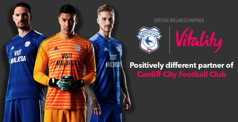 Cardiff City Partners Sponsors Brands Logo Stands Advertising Vitality