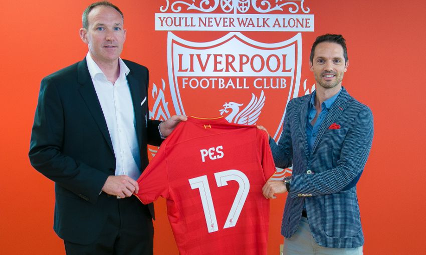 Liverpool Sponsors Partners brand associations advertisements logos ads Konami