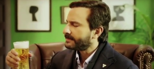 Saif Ali Khan Brand Ambassador Brand Endorsement List Sponsors Partners Advertisements TVCS commercials Carlsberg India beer
