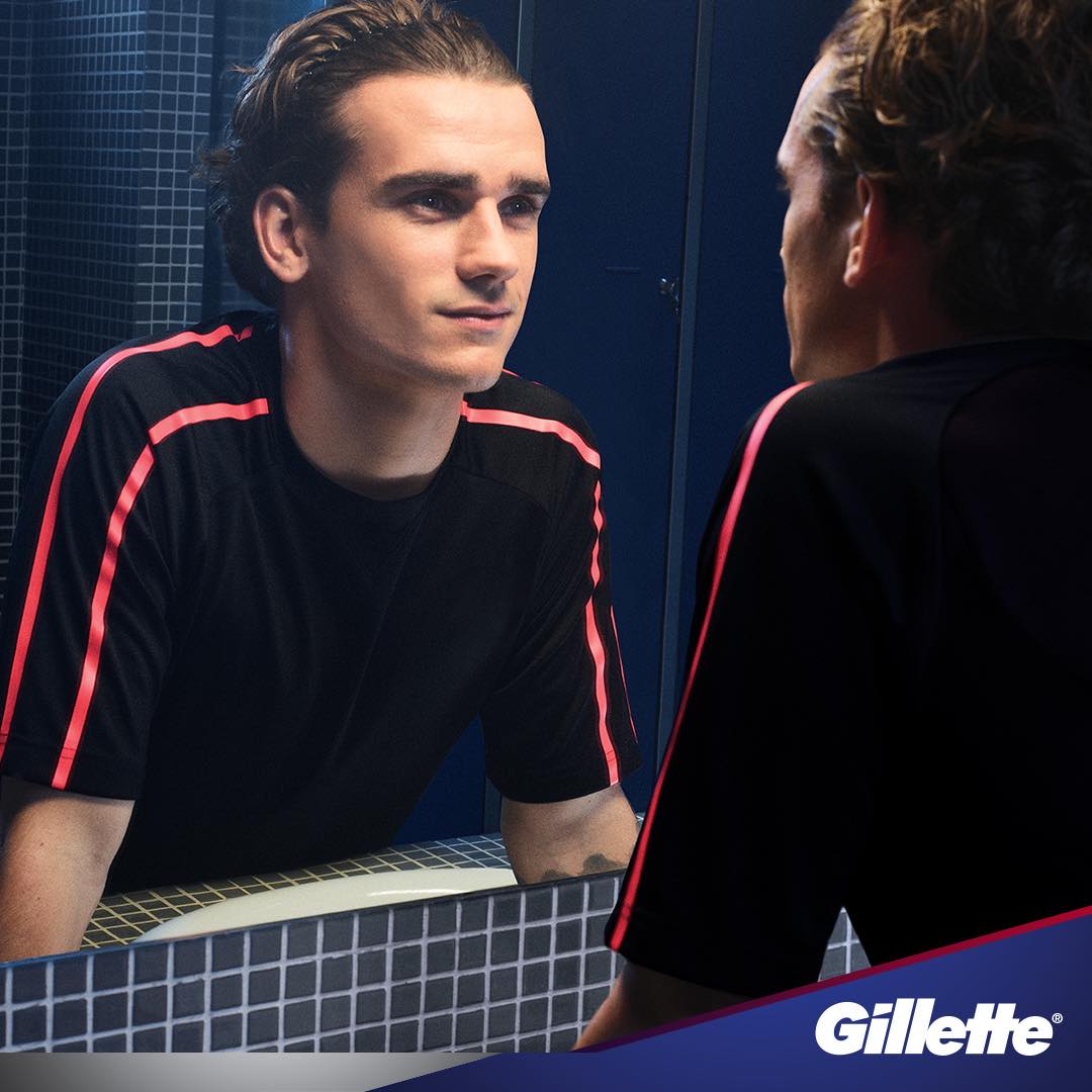 Antoine Griezmann Sponsors Brand Endorsements Brand Ambassador Personal Sponsorship deals list french footballer Gillette shaving razor cream