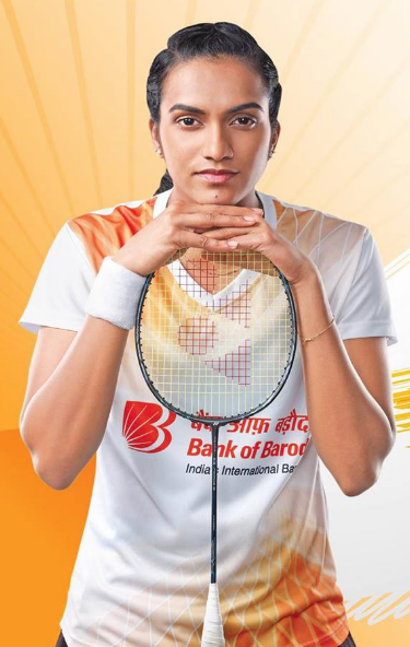 PV Sindhu Brand Ambassador Endorsements Value Sponsors Advertising Commercials TVCs Partnerships Logos on Jersey Bank Of Baroda