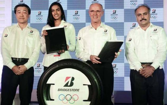 PV Sindhu Brand Ambassador Endorsements Value Sponsors Advertising Commercials TVCs Partnerships Logos on Jersey Bridgestone India