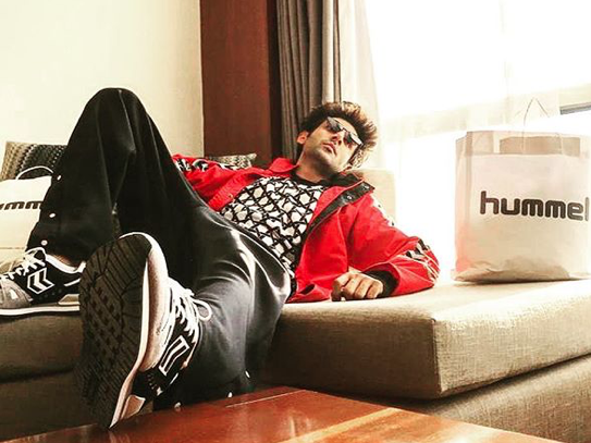 Kartik Aaryan Brand Associations/Brand Ambassador/Endorsement/Advertising/TVCs/Promotions list Hummel sportswear shoes clothes