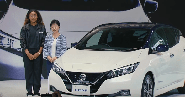 Luxury cars endorsed advertised promoted driven by tennis male female players sports sponsors list Naomi Osaka Nissan