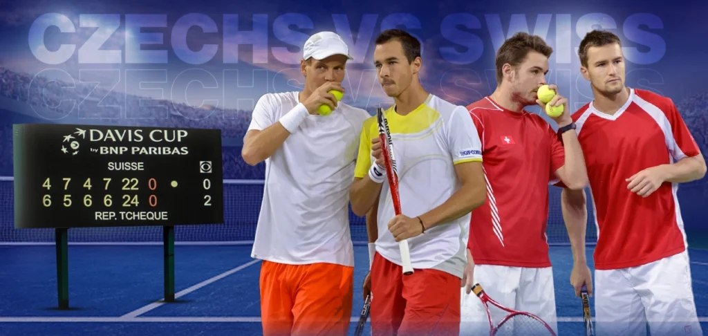 Tomáš Berdych & Lukáš Rosol (The Czech Republic) vs Stan Wawrinka & Marco Chiudinelli (Switzerland) 