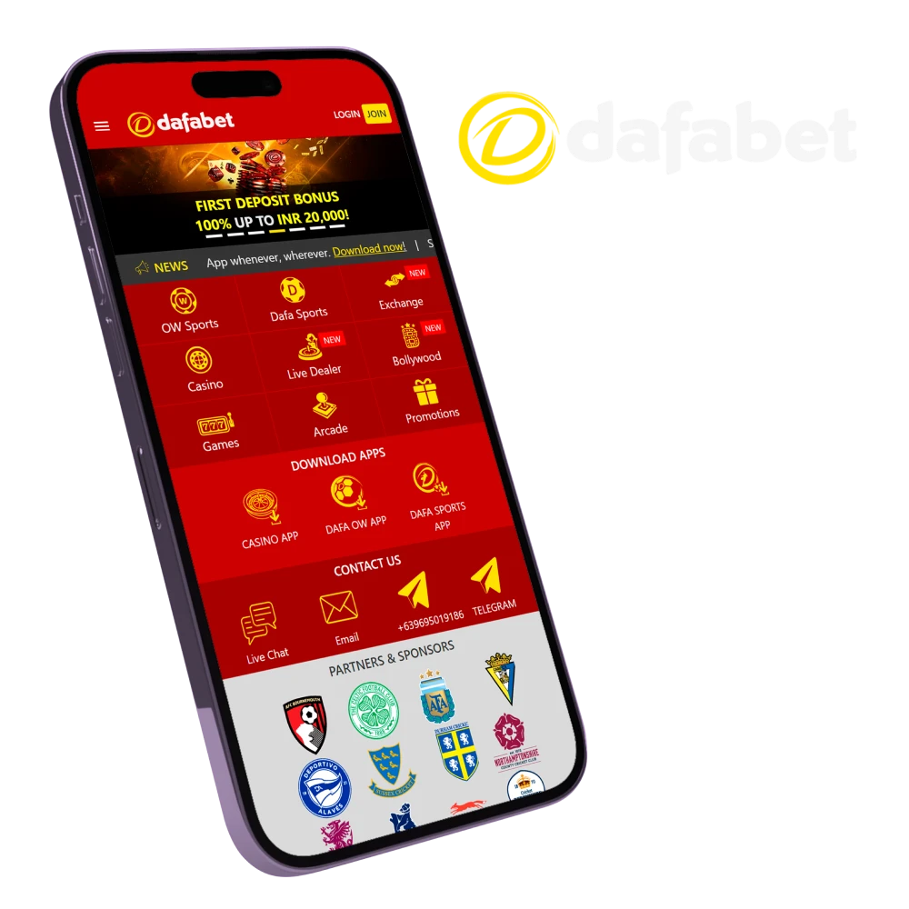 Download Dafabet App for Android (APK) and iOS in India 2026