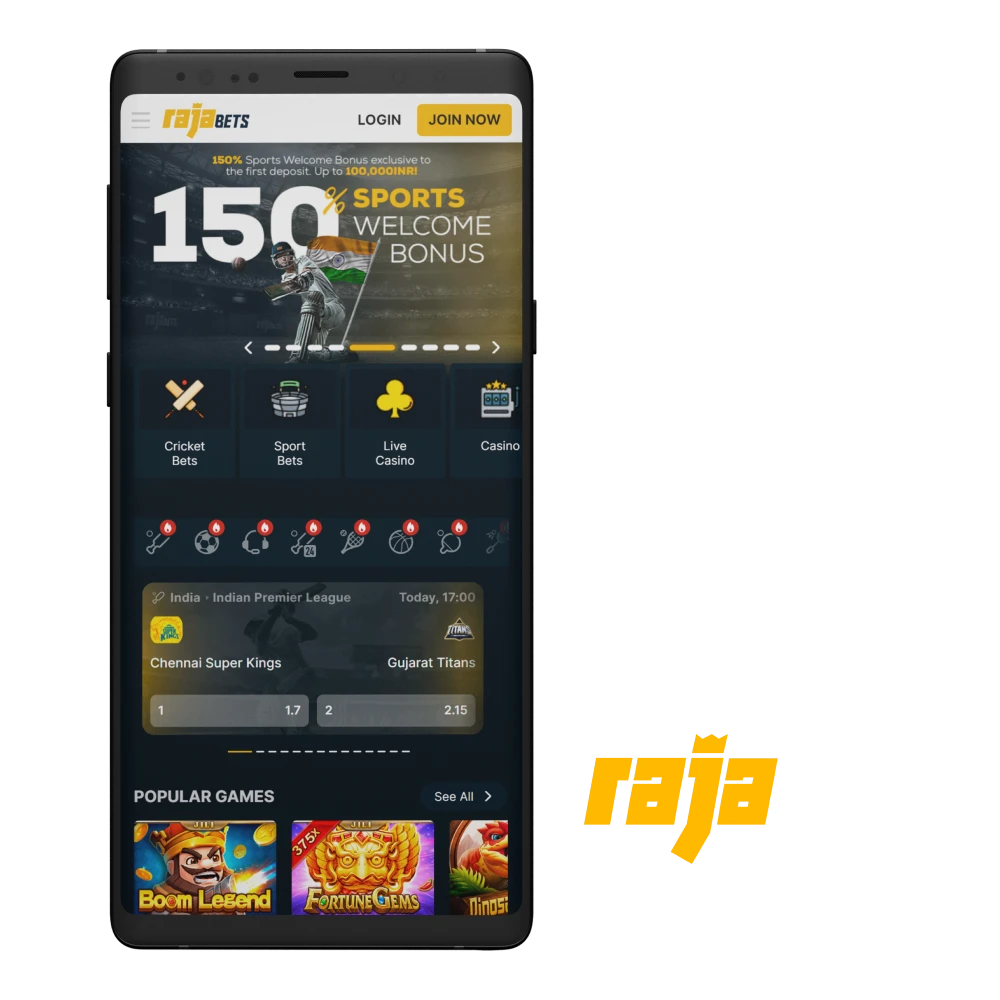 Download Rajabets App for Android (APK) and iOS in India 2026