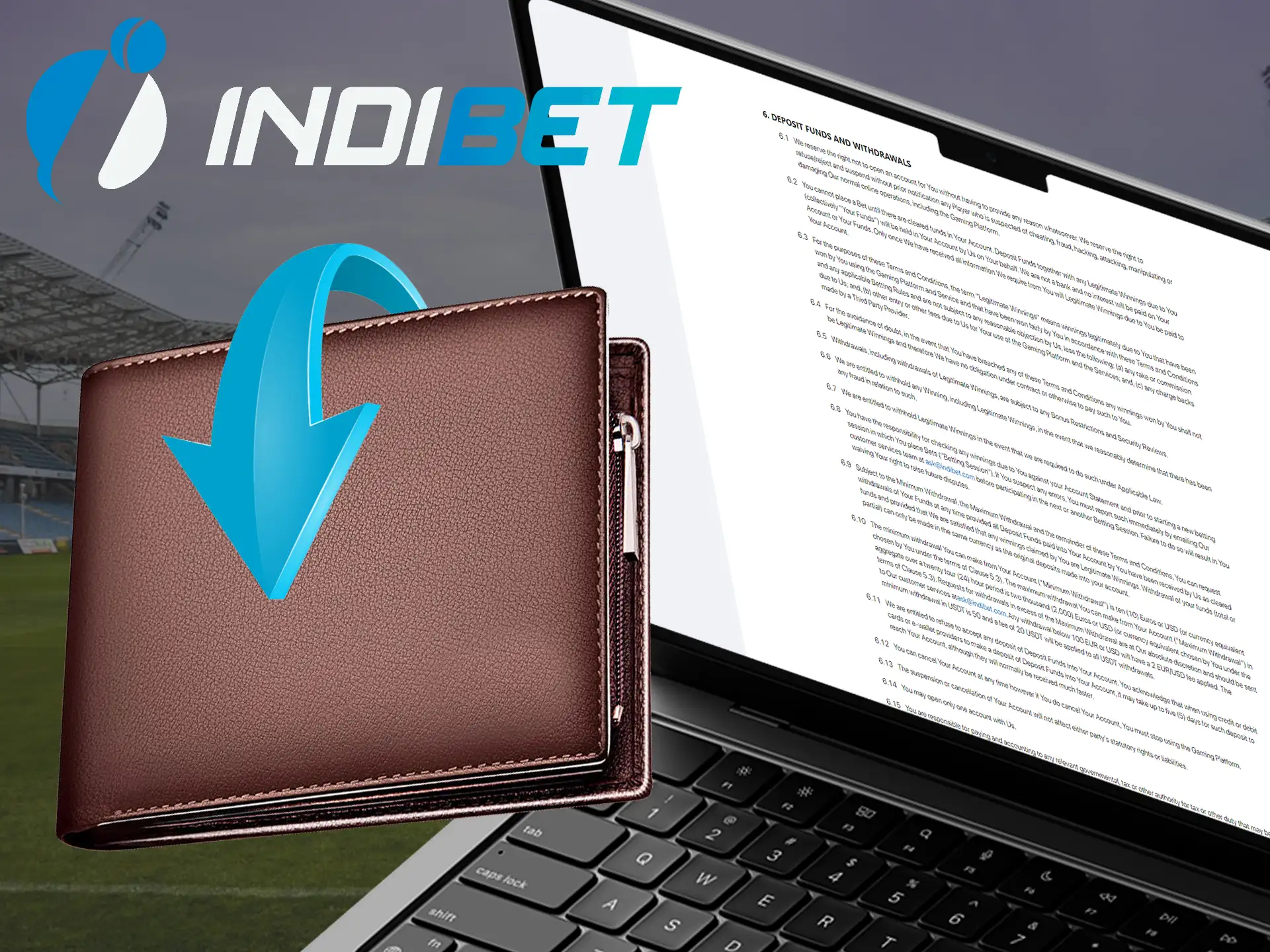 Withdraw your winnings from Indibet website!