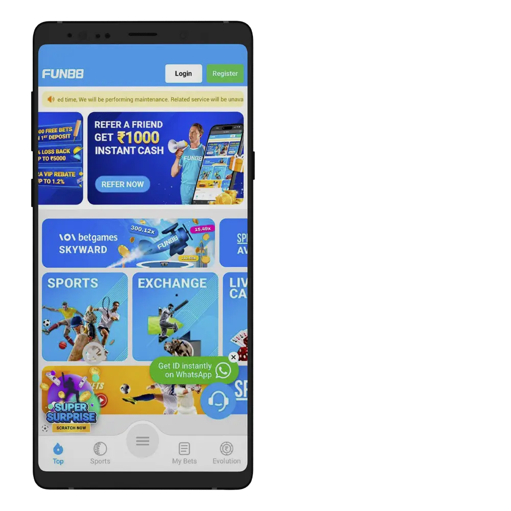 Download Fun88 App for Android (APK) and iOS Latest Version 2026