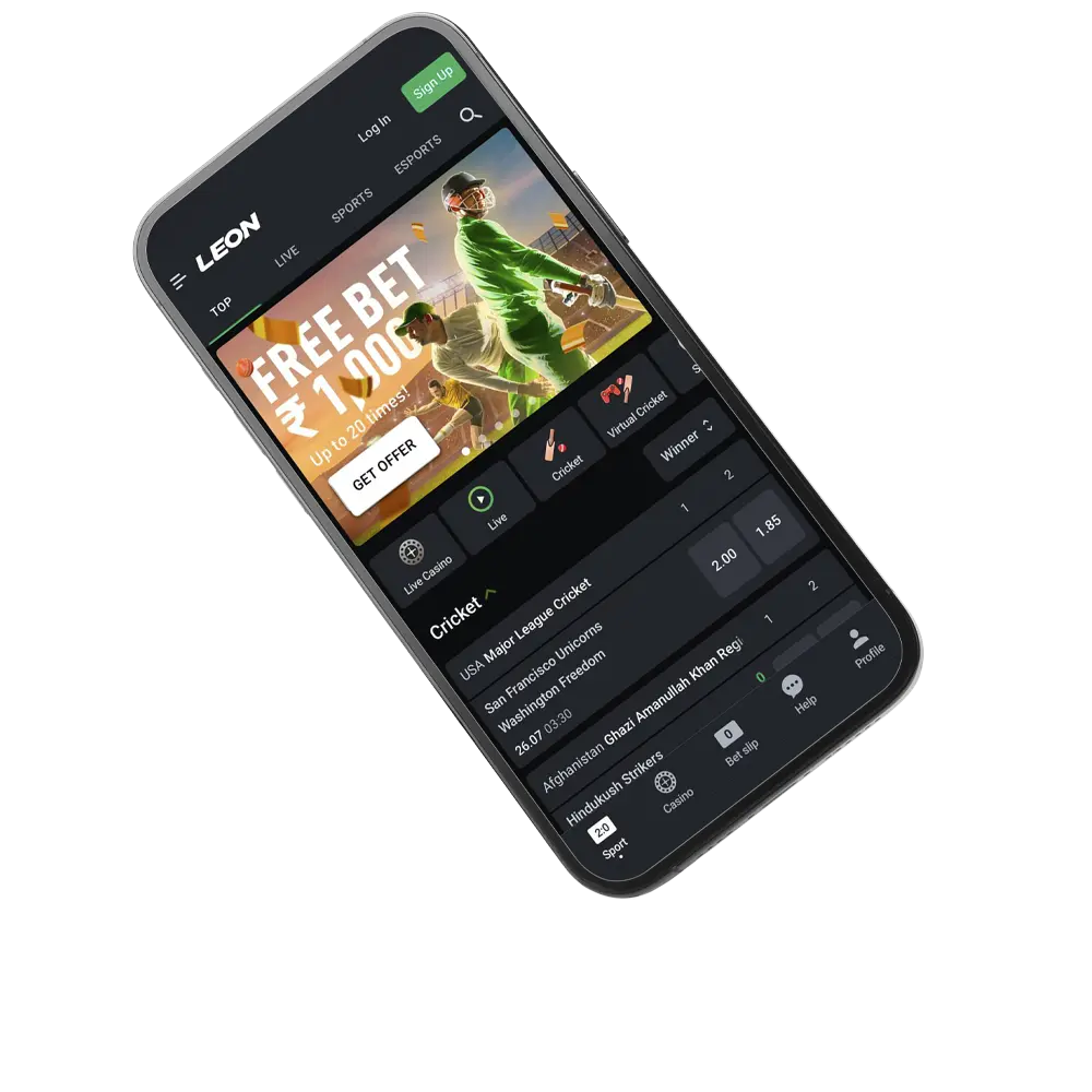 Download Leonbets App for Android (APK) and iOS in India 2026