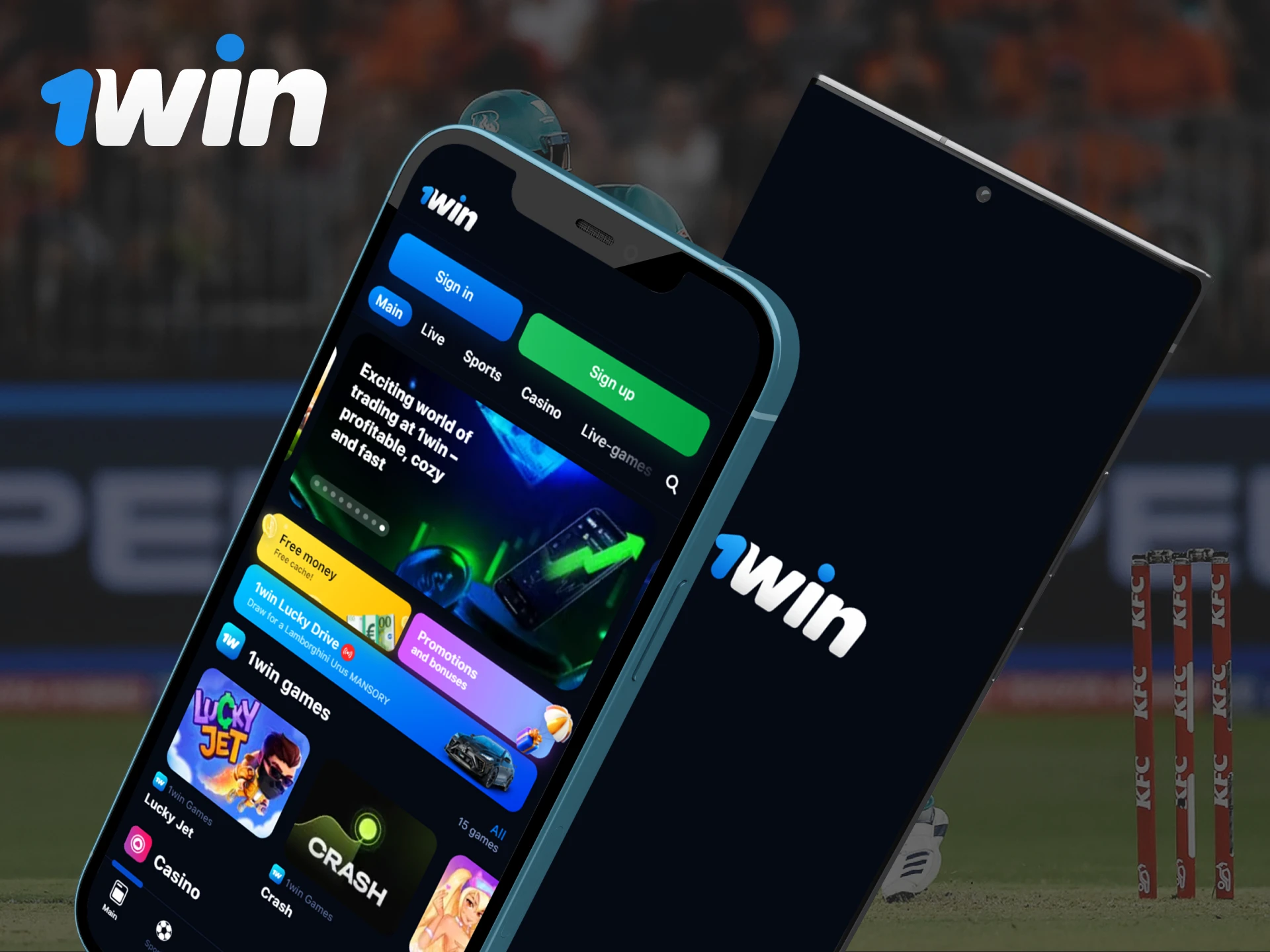 The 1Win mobile app has a user-friendly interface.