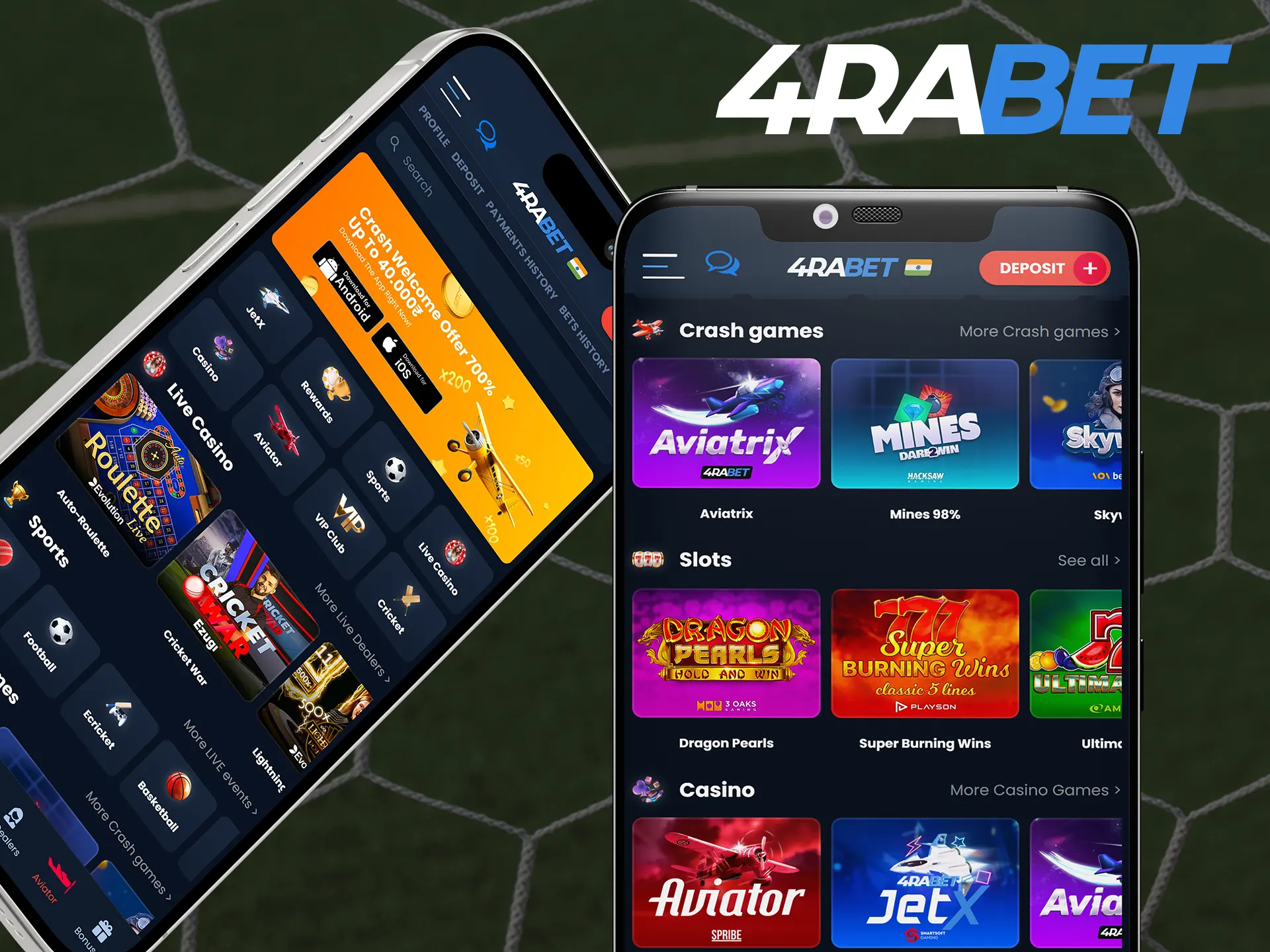 Choose the 4Rabet app to bet on sports and have a great time.