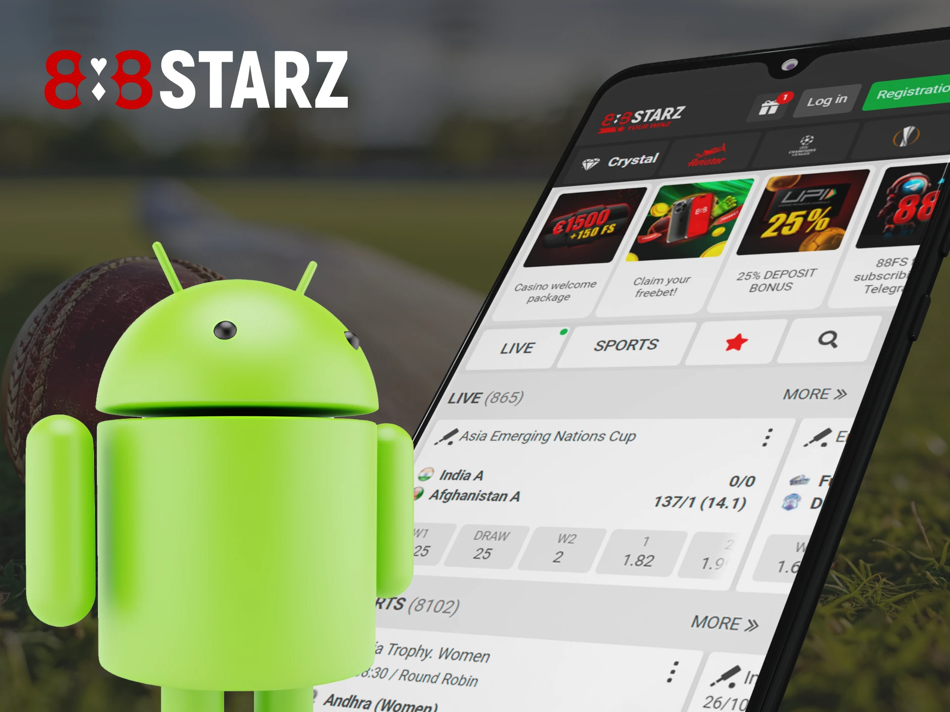 Easily download the 888Starz app for Android.