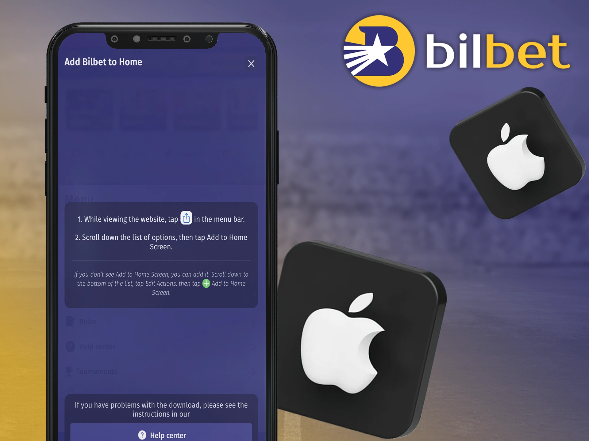 Try the Bilbet app on iOS to bet at any time.