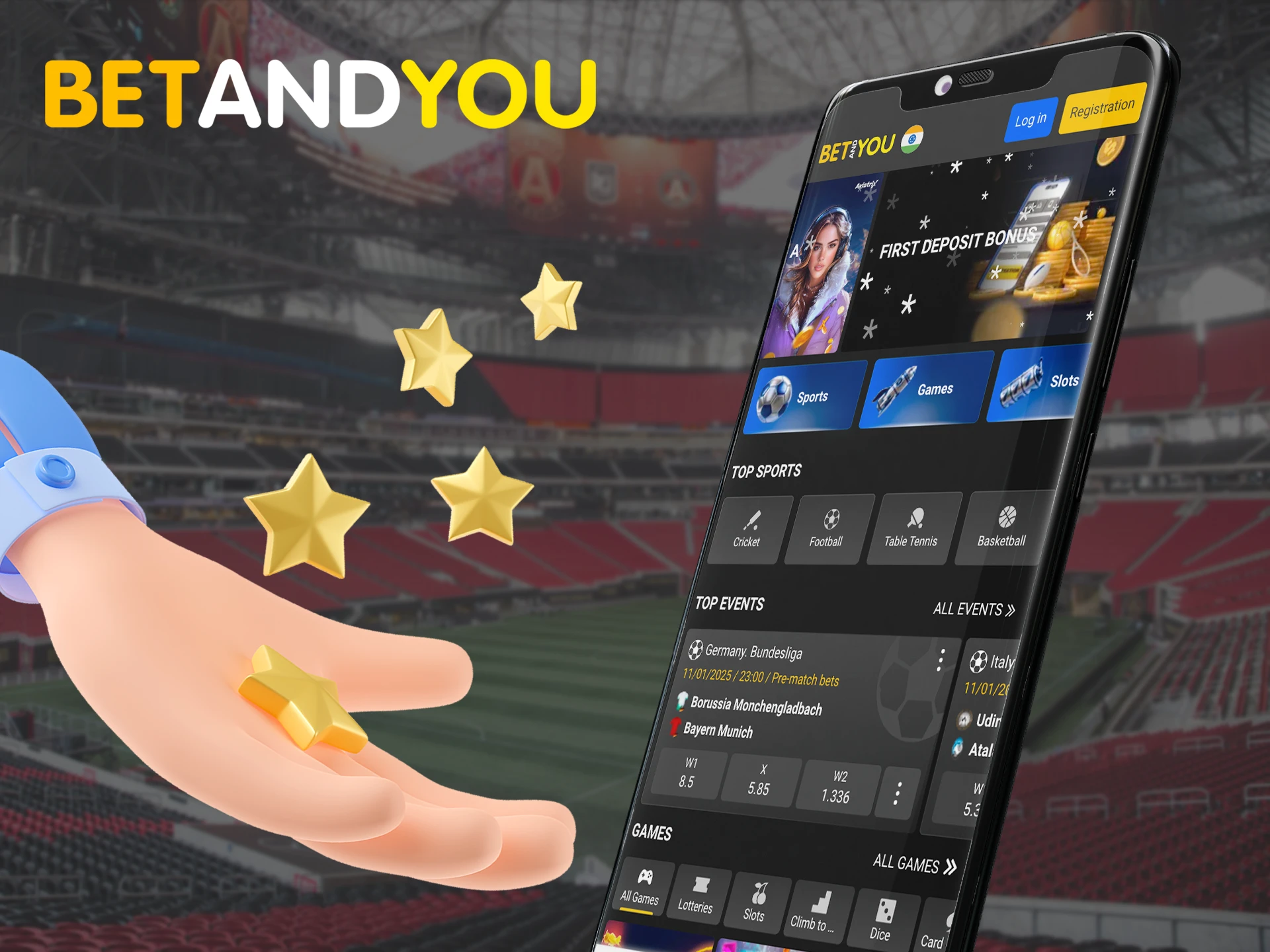 Get to know the features of betting in the Betandyou app.