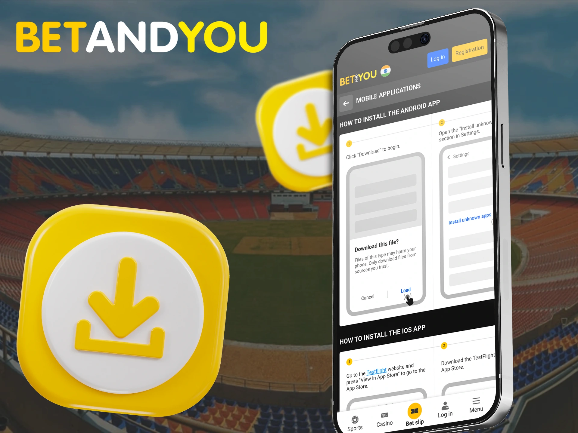 Learn how to install the Betandyou app on your device.