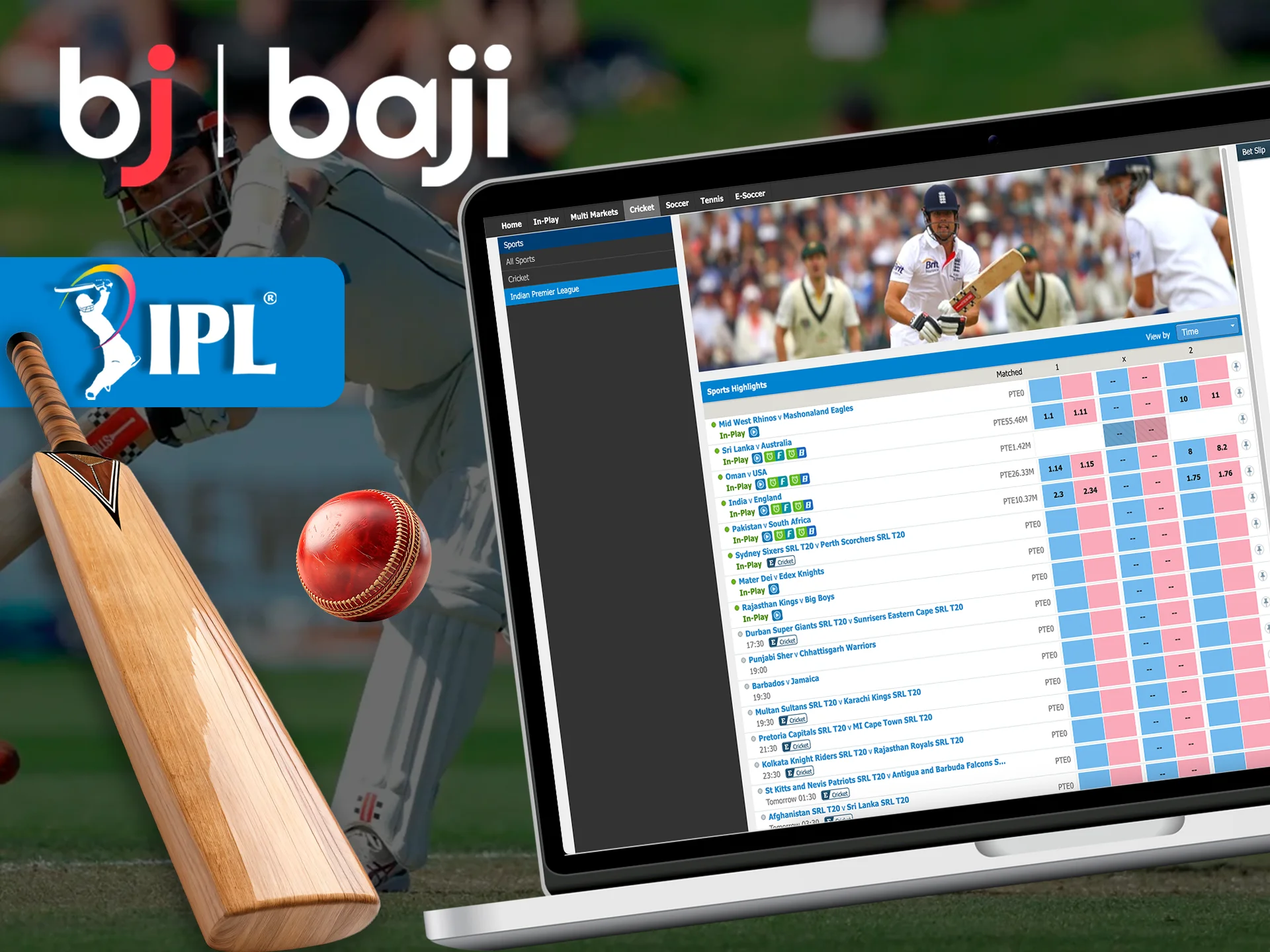 Win big prizes betting on IPL with Baji Live.