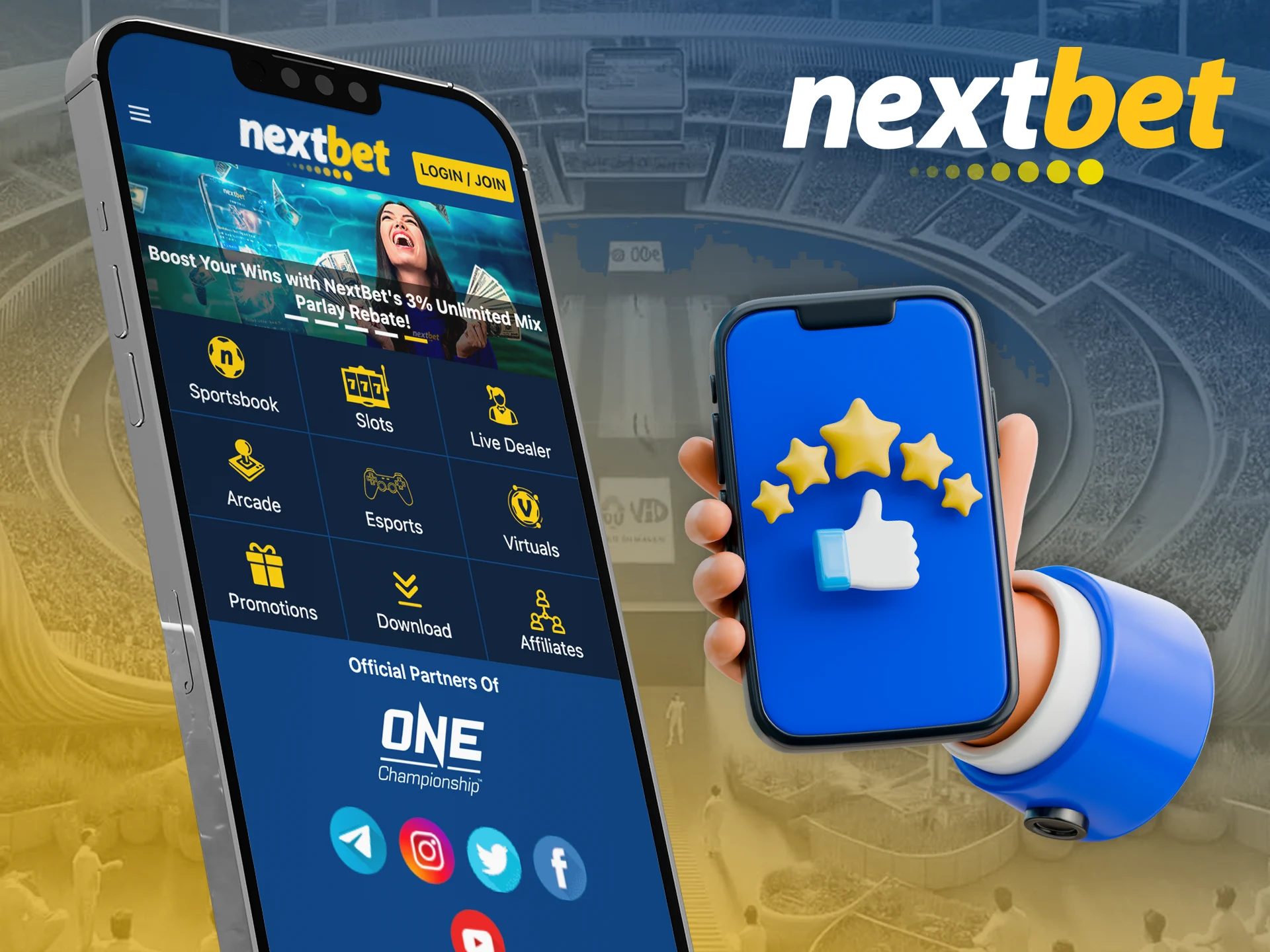 Get to know the benefits of playing on the app from Nextbet.