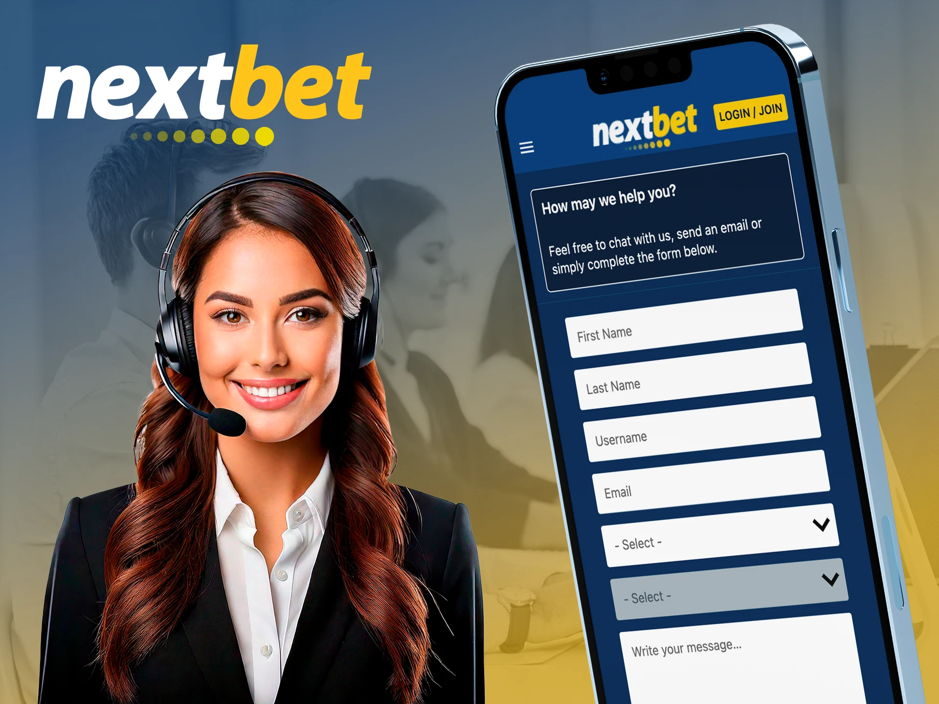 Contact the app support if you have problems with Nextbet.