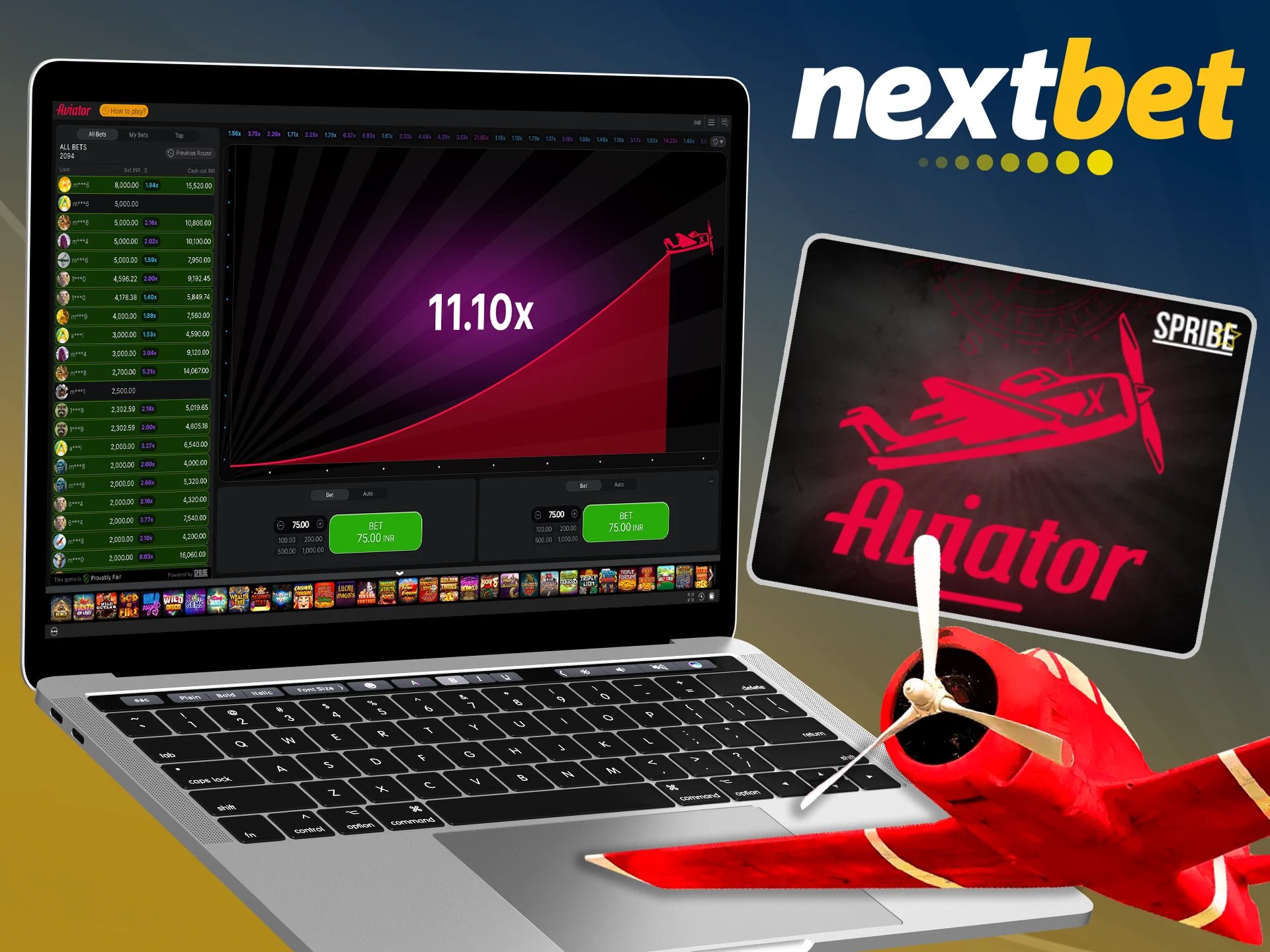 Create your winning tactics in the Aviator game at Nextbet.