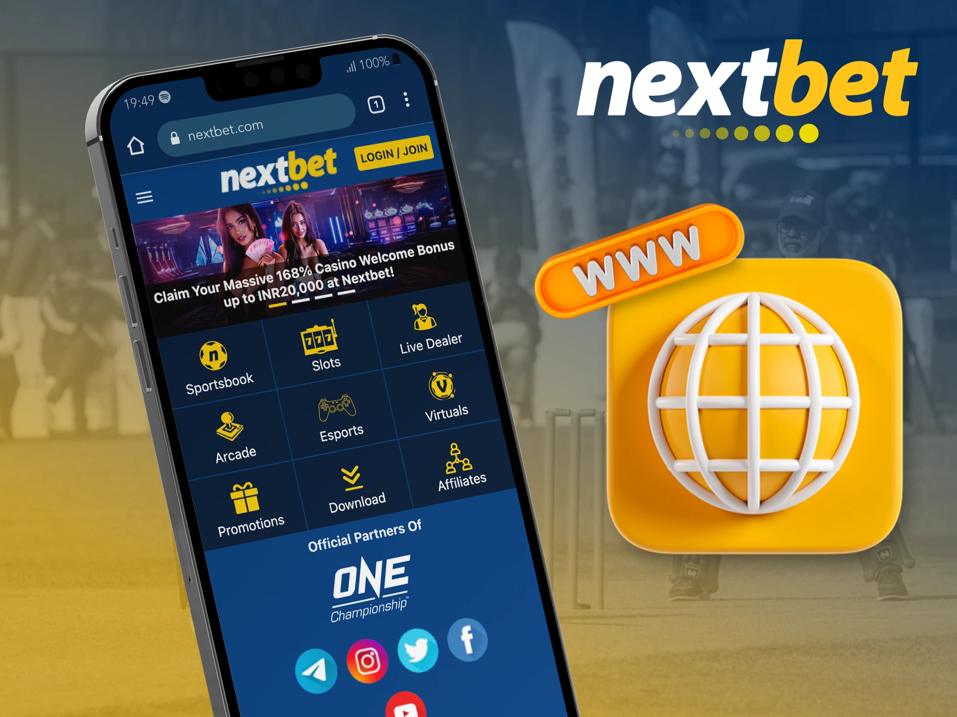 Try the mobile version of Nextbet website without installing the app.