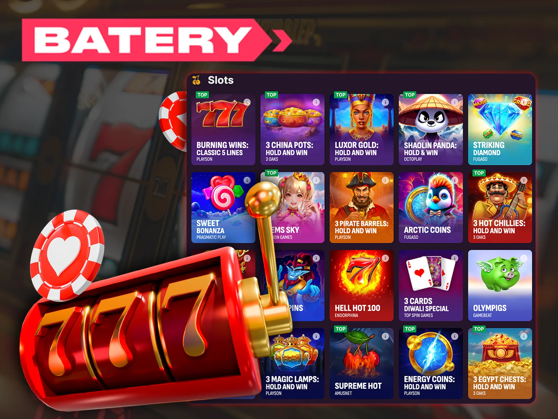 Battery Casino offers a variety of slots to suit every taste.