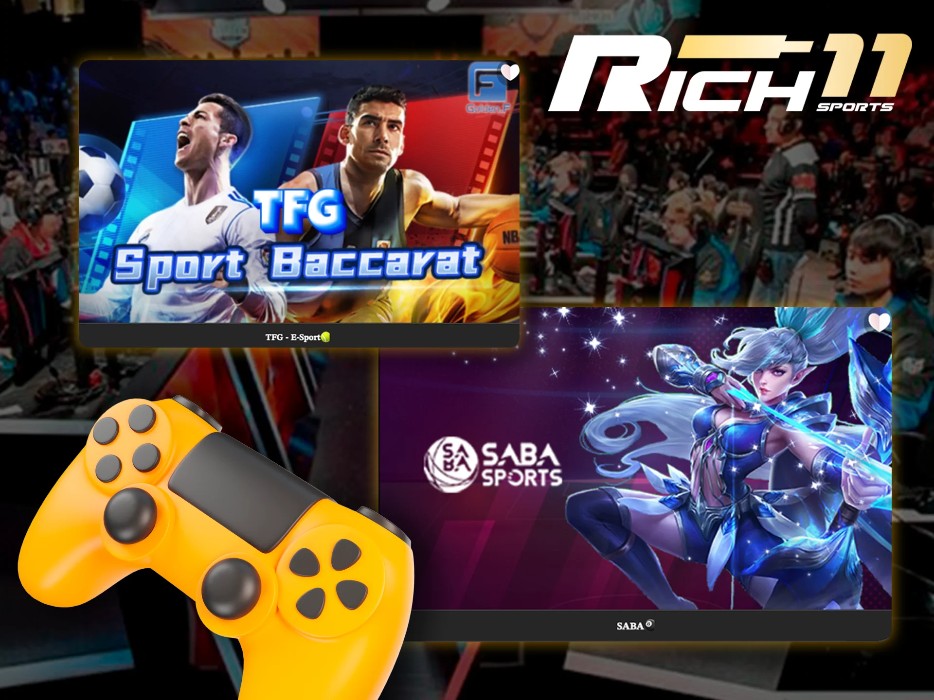 Try your luck in the esport section of Rich11.