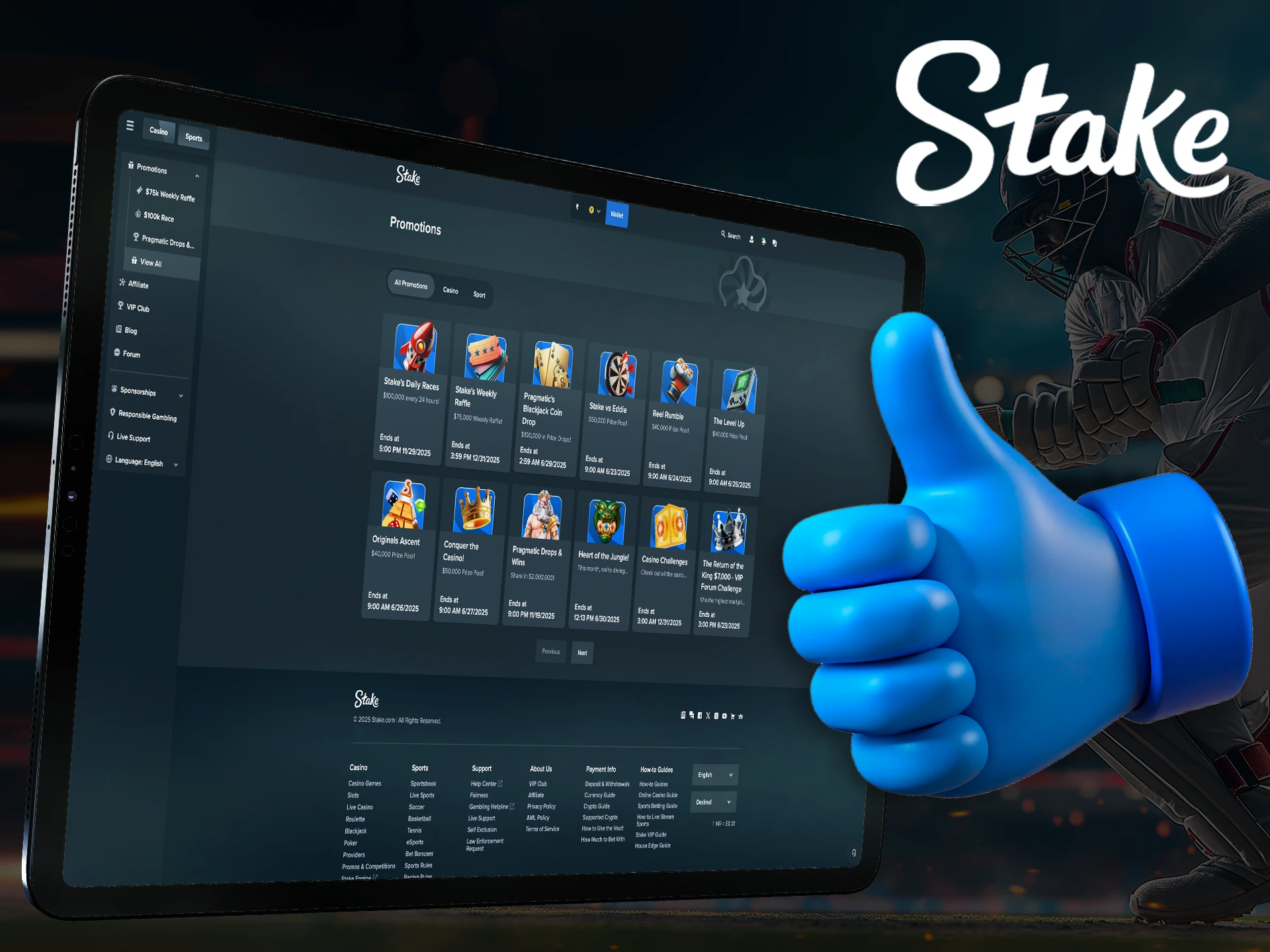 Take advantage of exclusive offers and bonuses for Indian users at Stake.