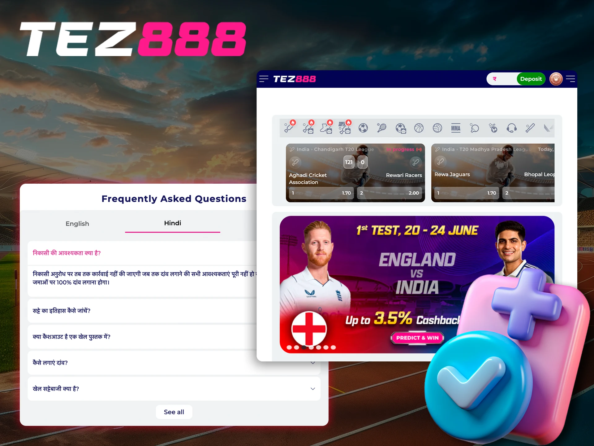 Familiarize yourself with all the advantages of playing exactly at Tez888.