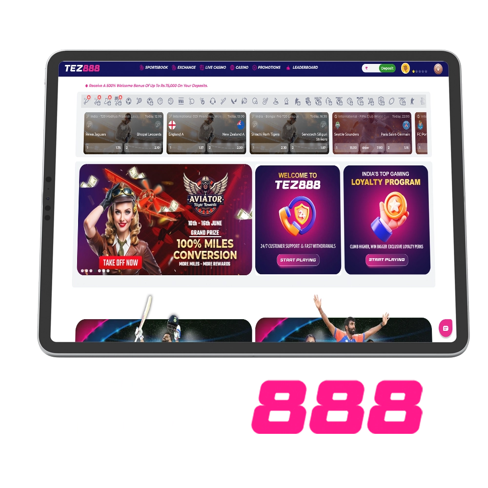 Tez888 Sportsbook & Online Casino in India Review 2026