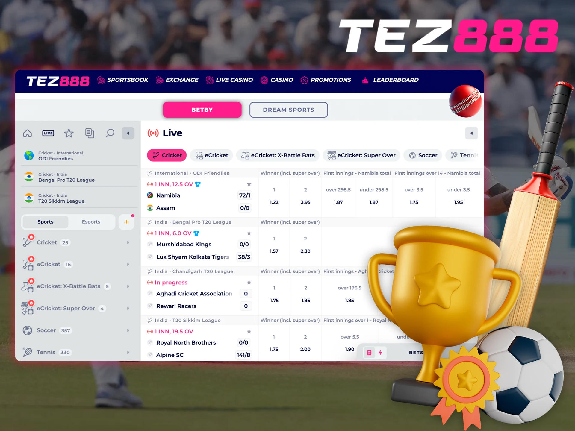 Learn about the most papular betting options at Tez888.