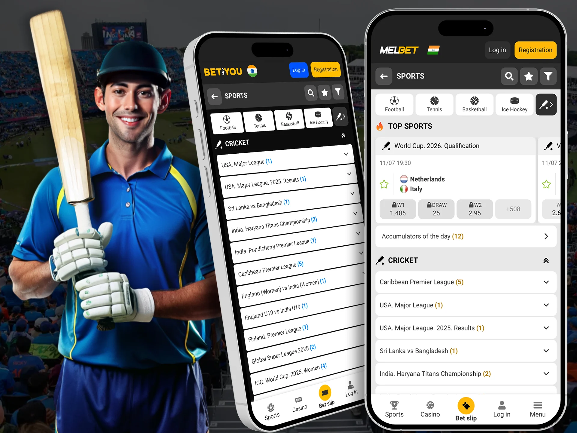 Pick a team for a winning cricket bet amongst bookmakers.