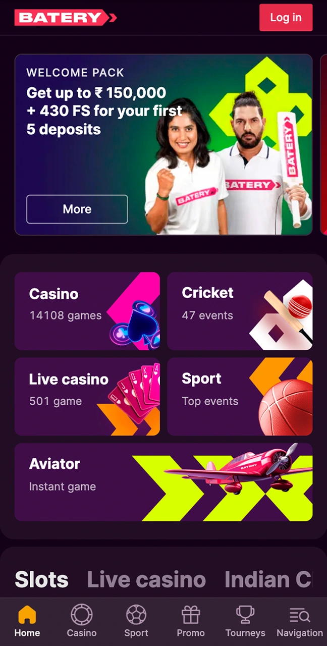 Visit your chosen bookmaker's website on your smartphone.