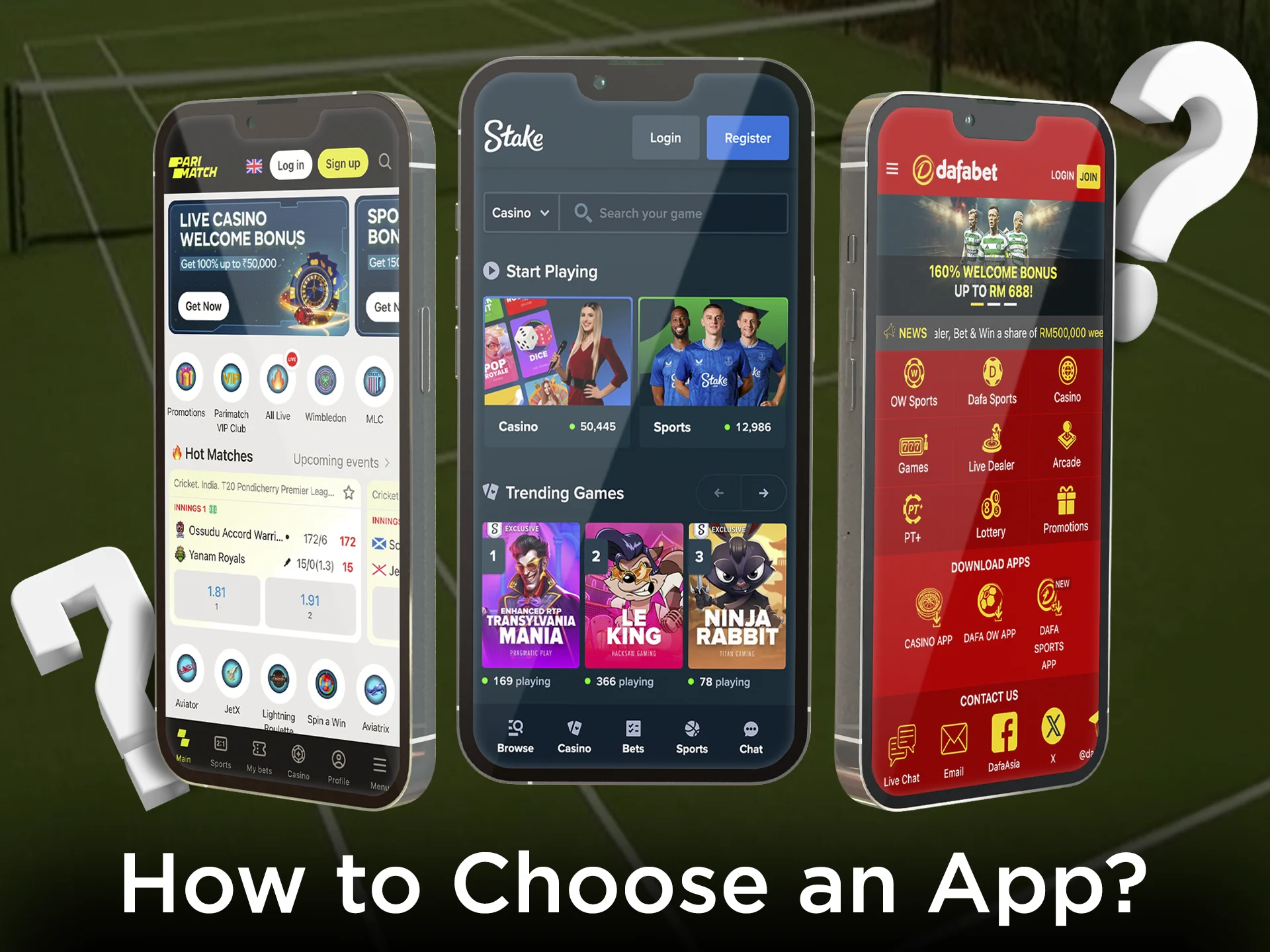 Use app selection methods for big wins.