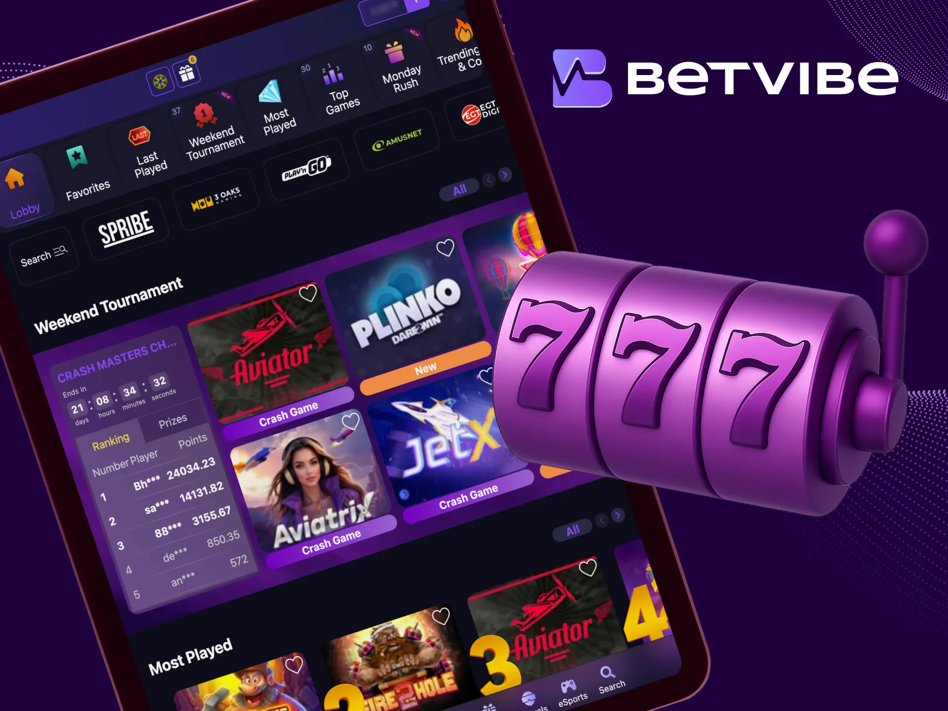 Enjoy endless casino fun at BetVibe.