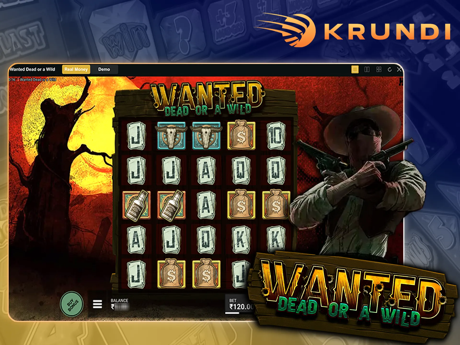 Experience the Wanted Dead or a Wild game for yourself with Krundi.