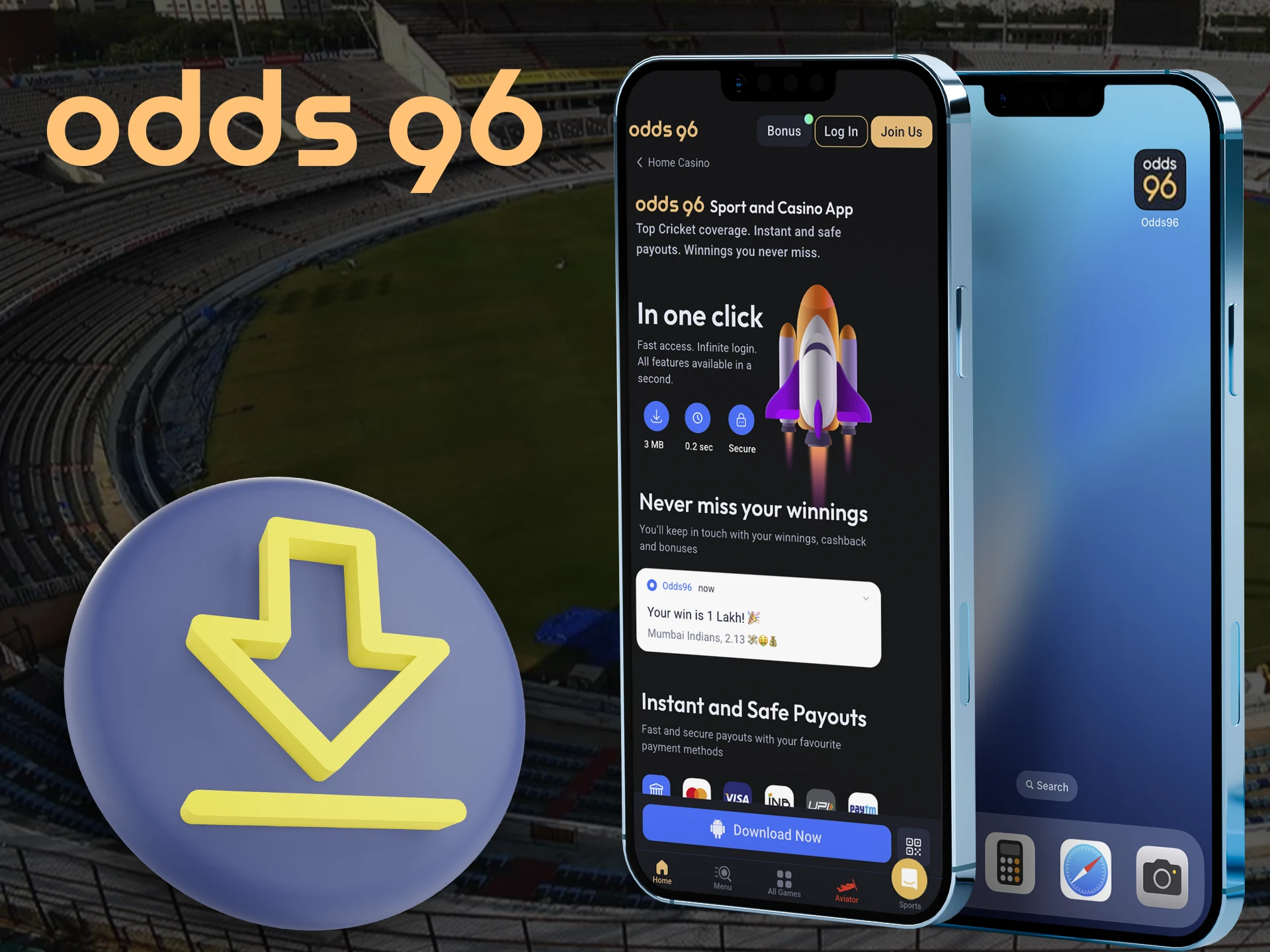 Learn how to install the Odds96 app.