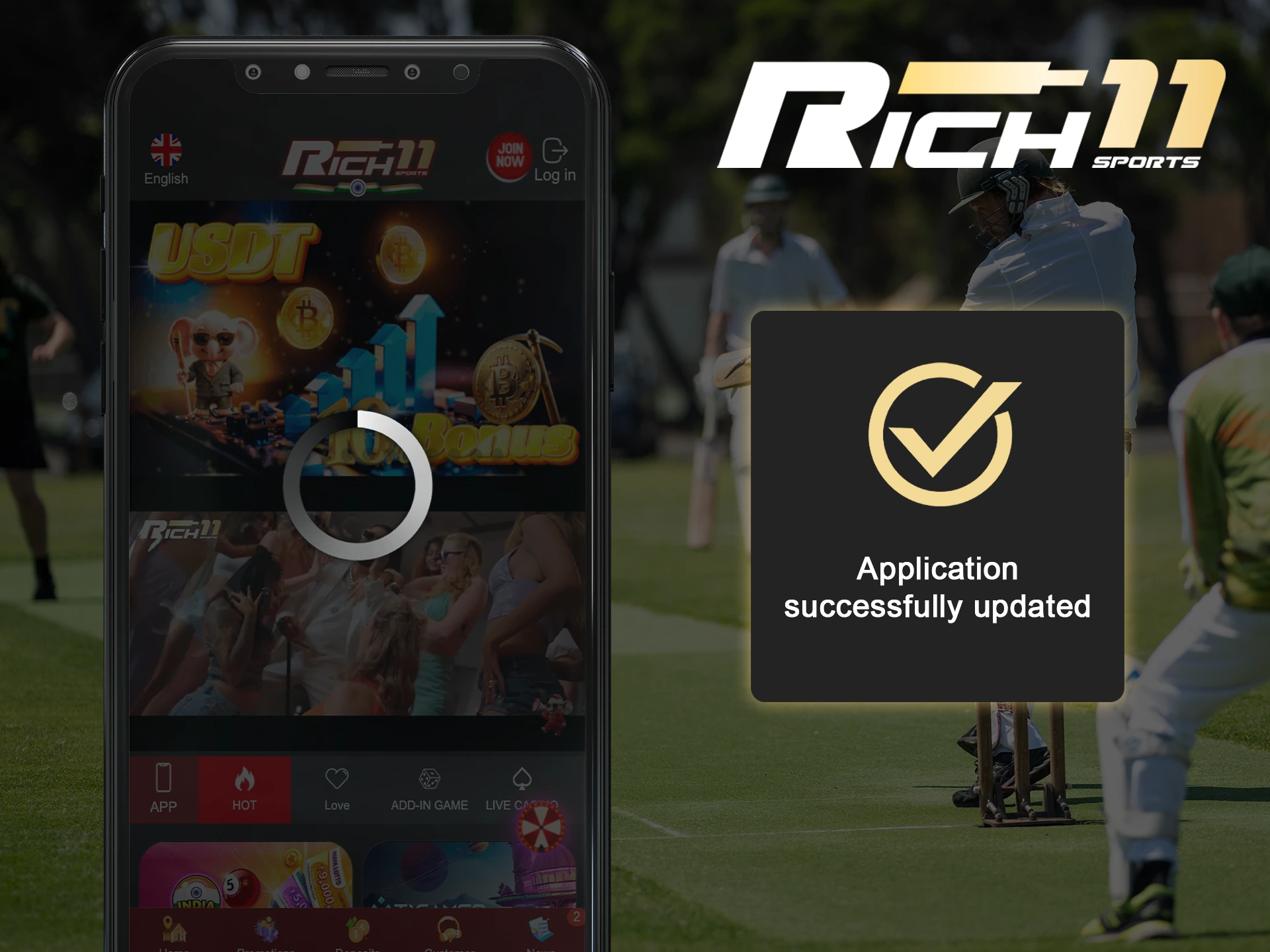 Use the latest version of Rich11 for correct bets.