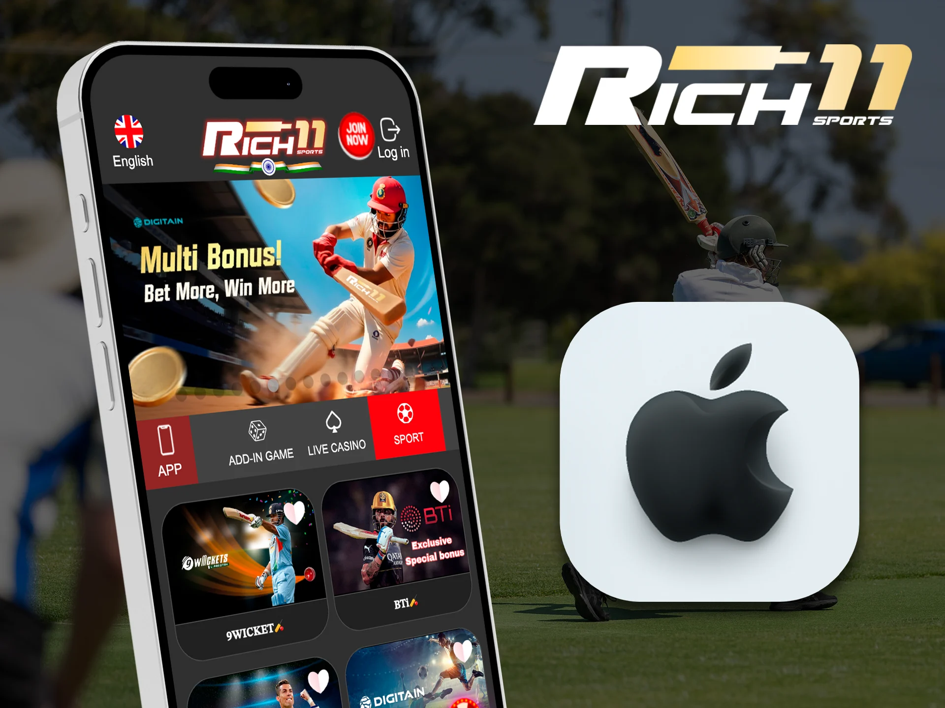 Use iOS devices to install Rich11.