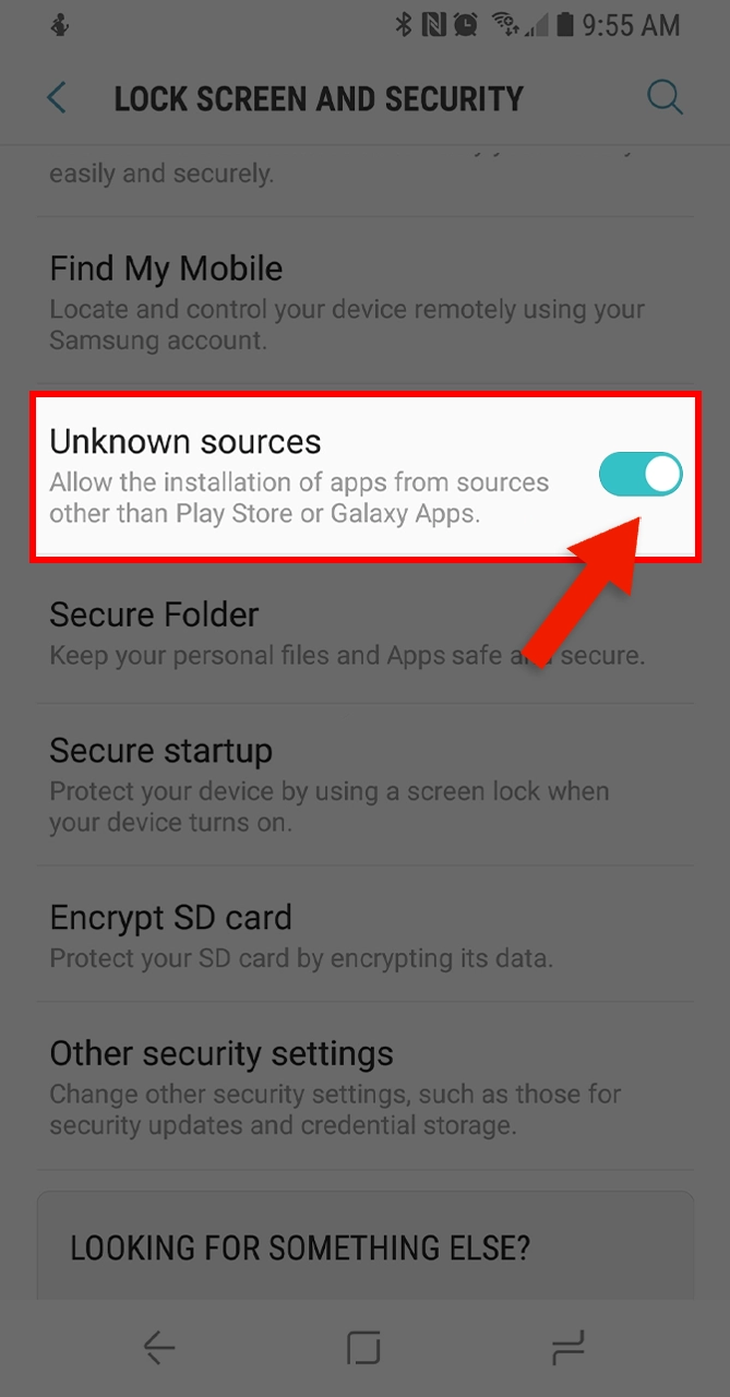 Allow installation of Six6s in your smartphone settings.